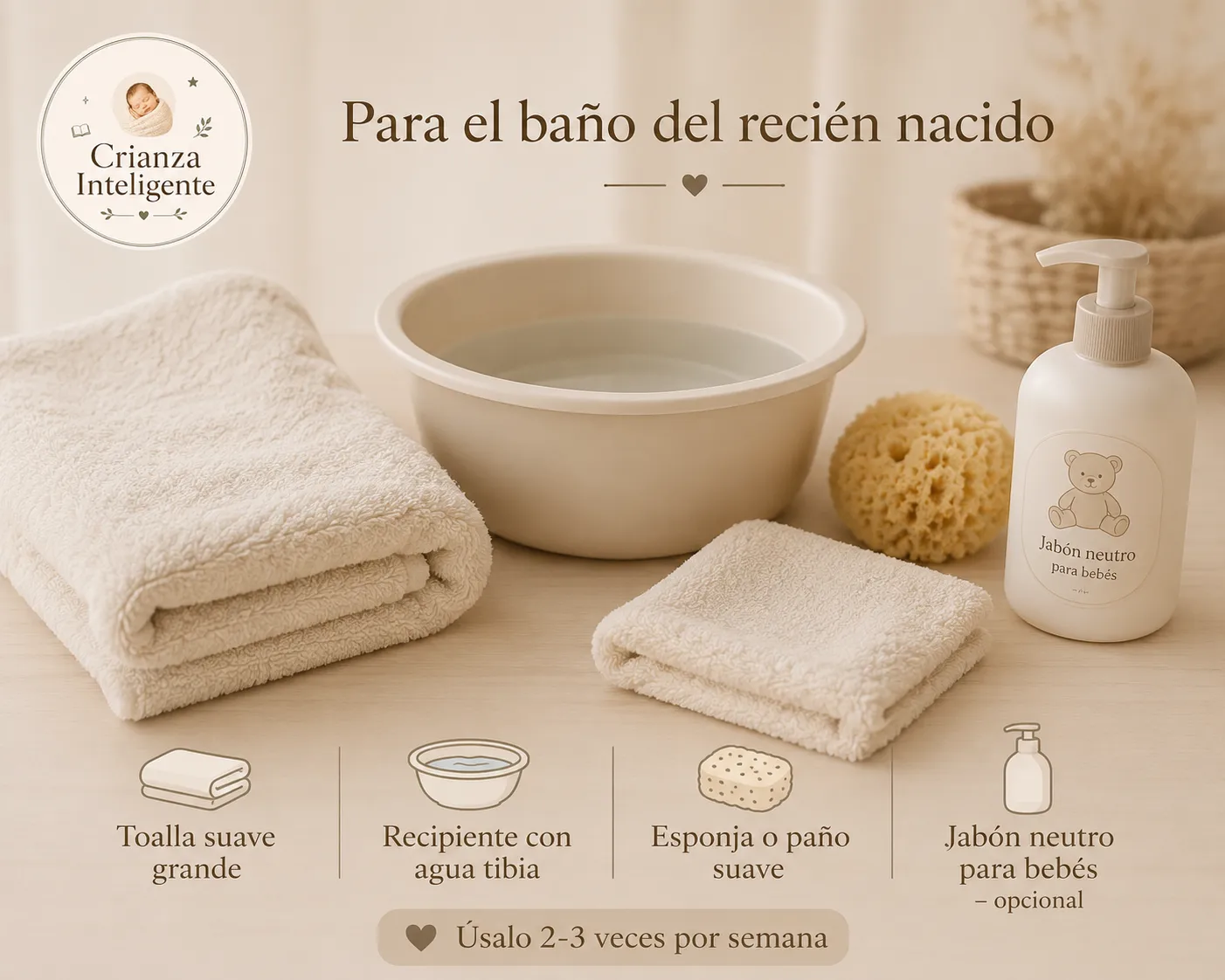Kit para la higiene del recién nacido