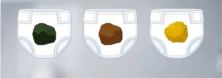Deposiciones: el semáforo del pañal